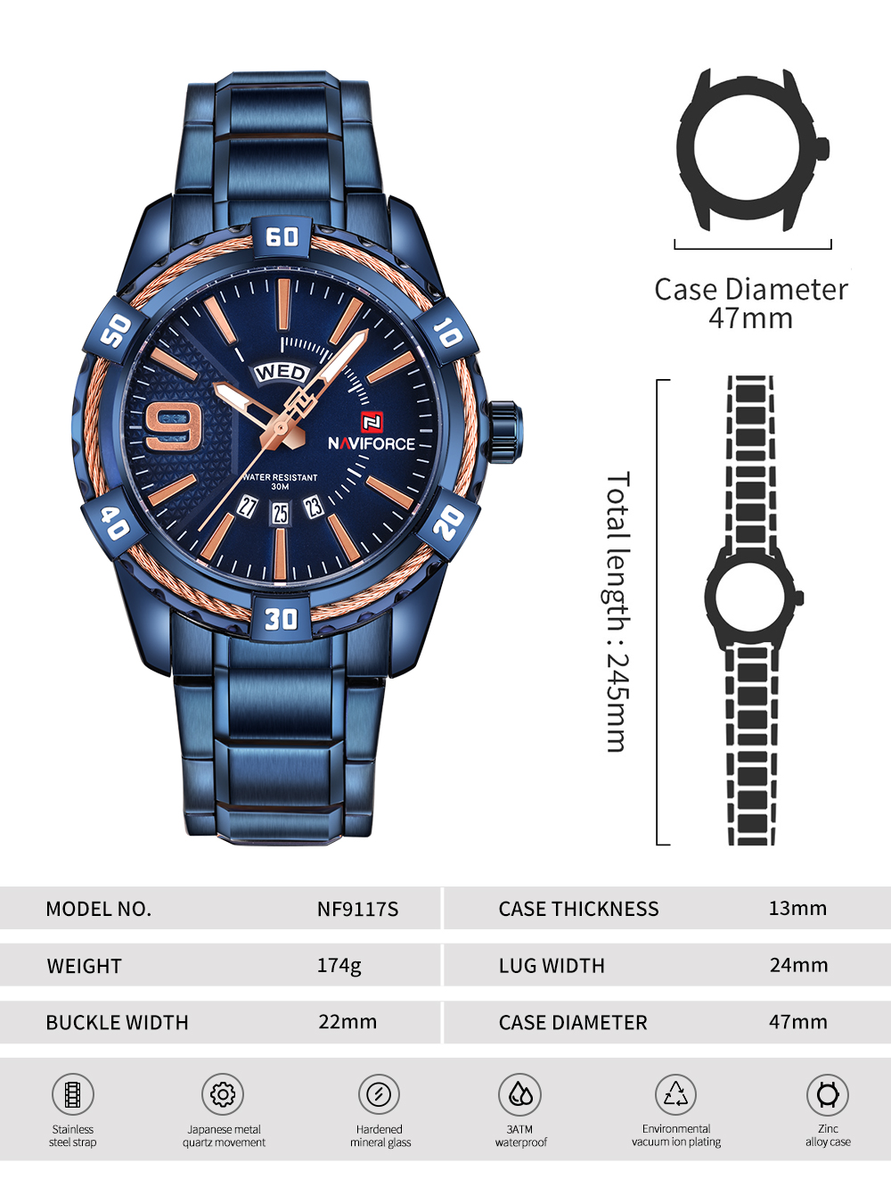NF9117S-watch Specifications