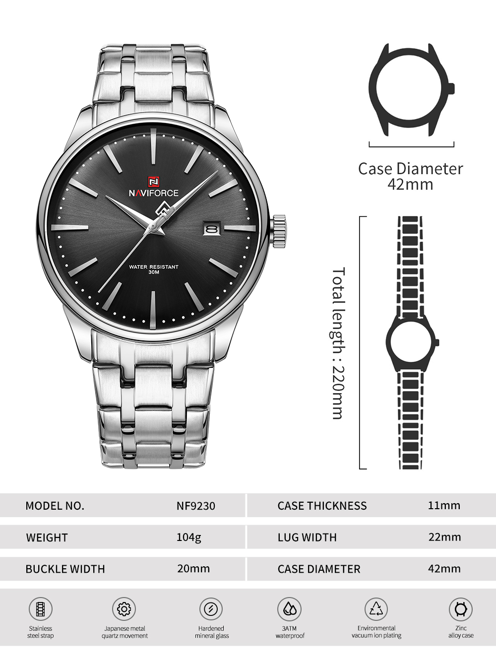 NF9230-watch Specifications